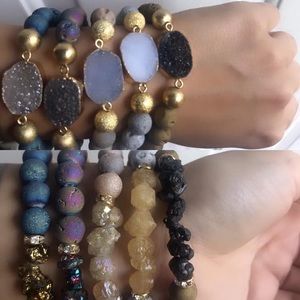 Beautiful druzy bracelet